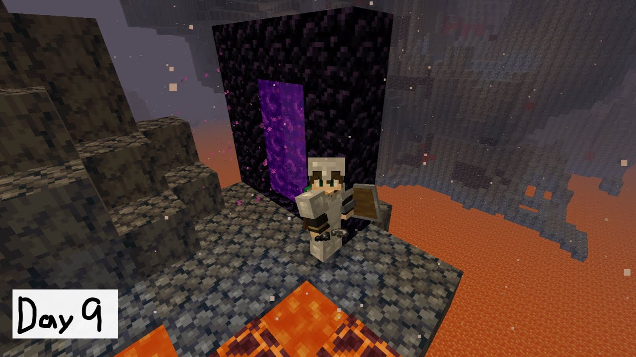We Made it to the NETHER! | One Minecraft Day at a Time – Day 9