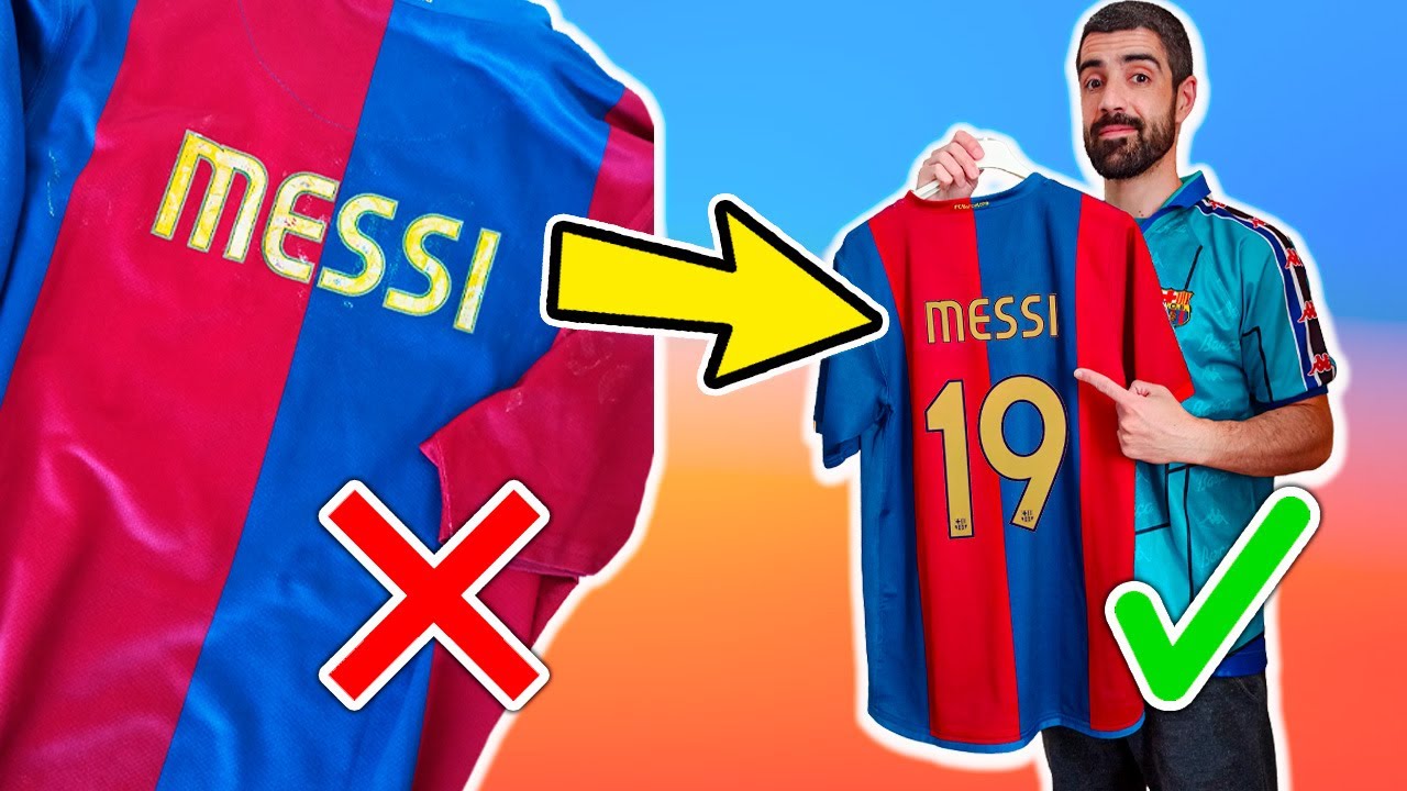 Cómo QUITAR el DORSAL de una camiseta de fútbol? Método MUY FIABLE