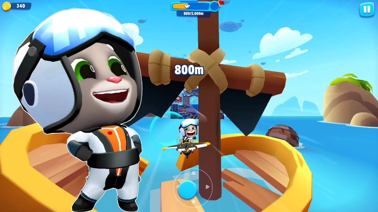 Talking Tom Sky Run | Pilot Tôm | Levels 21 - 25 | Full Screen | Android iOS Game