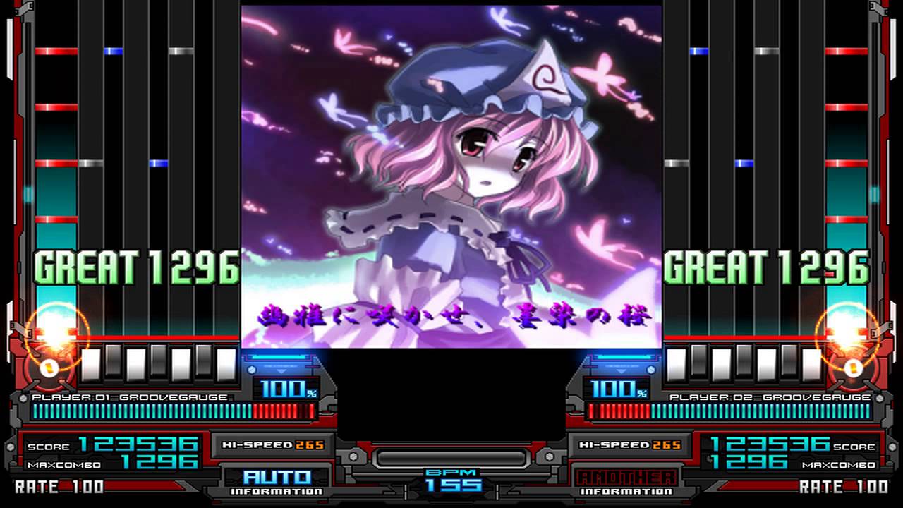 [発狂BMS] ★2 幽雅に咲かせ、墨染の桜 [biginner] / 720p 60f