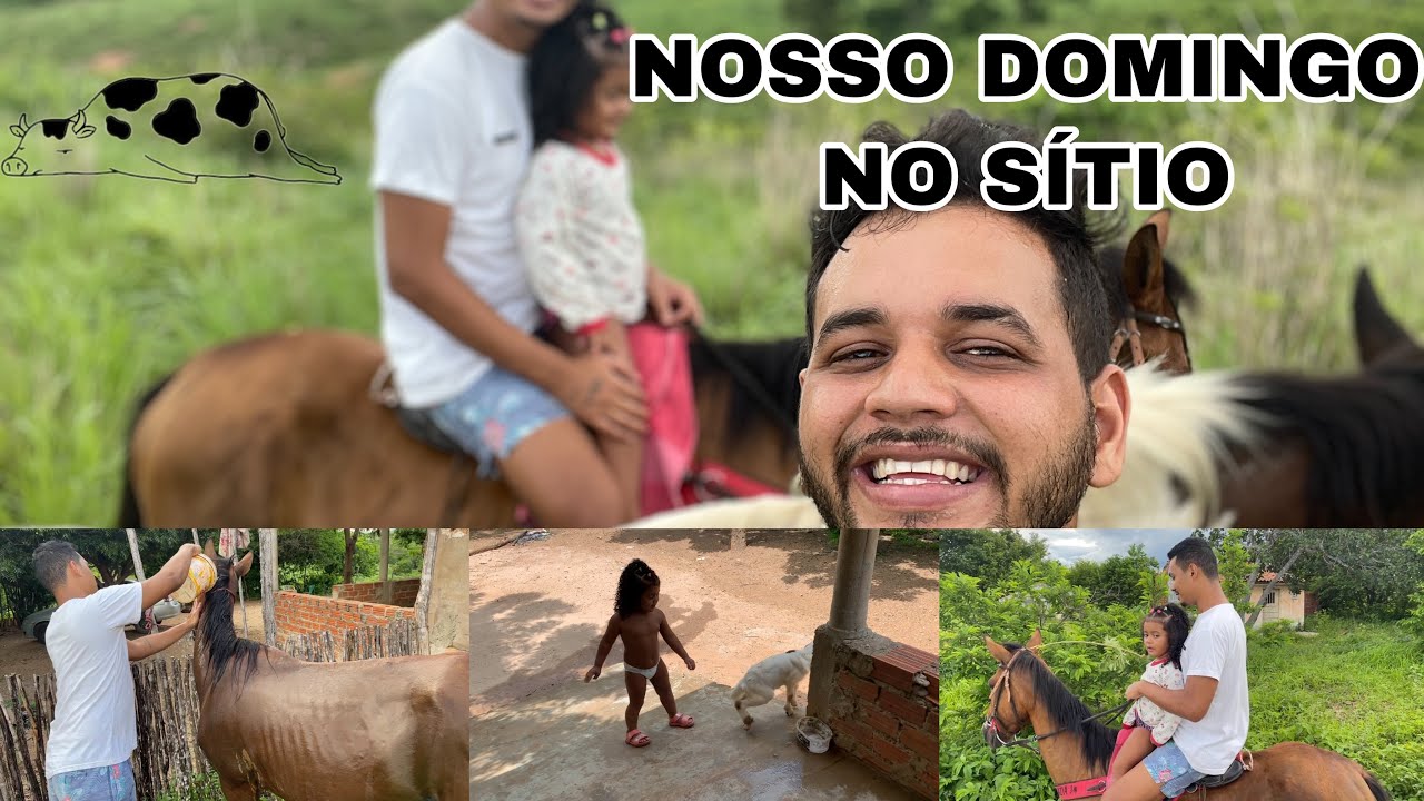 NOSSO DOMINGO NO SÍTIO+ ANDANDO DE CAVALO PELA PRIMEIRA VEZ! MUITA DIVERSÃO EM FAMÍLIA
