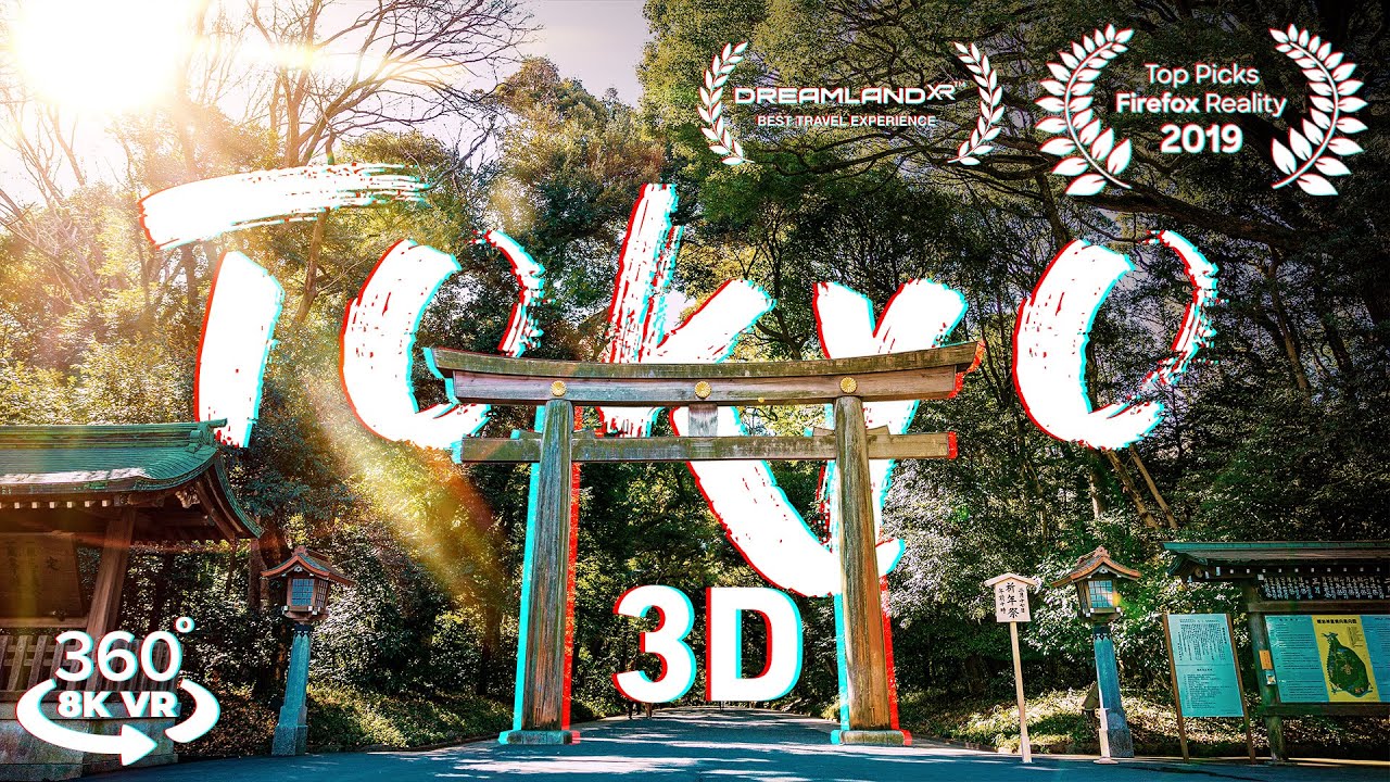 TRAVEL ✈️ Tokyo, Japan ⛩️ RELAX in 3D 360 Sights and Sounds VR Experience