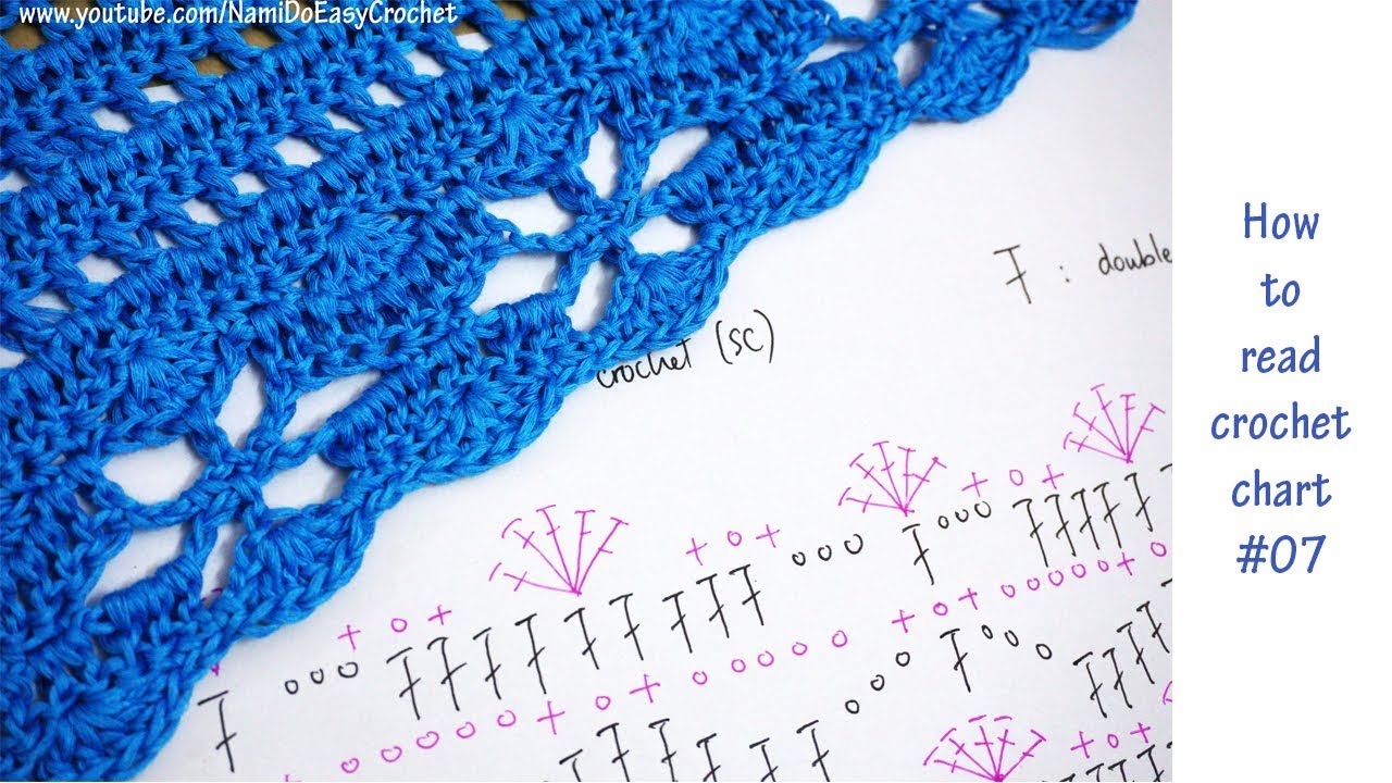 Easy Crochet: How to read crochet chart #07