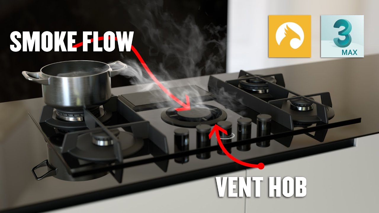 [Solved] How to make Smoke flow into a vent hood in 3DMax. Super Realistic  Simulation|chaos Phoenix