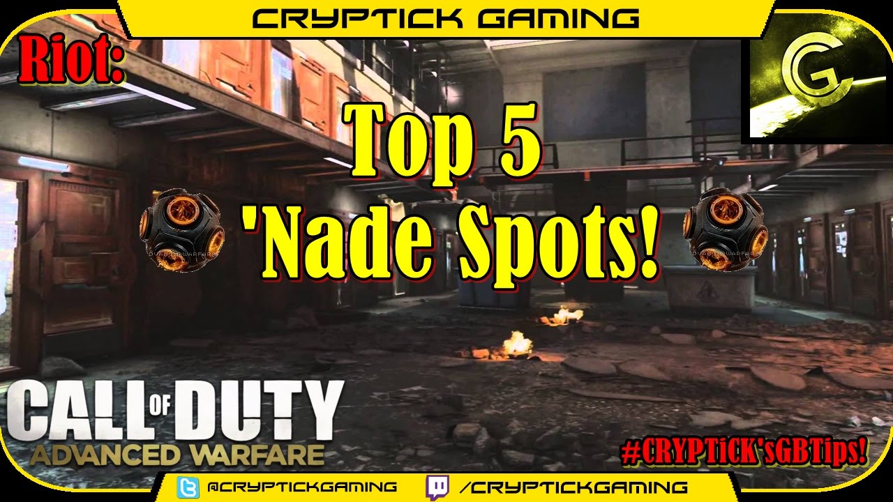 Advanced Warfare: Top 5 RIOT Nade Spots! | 