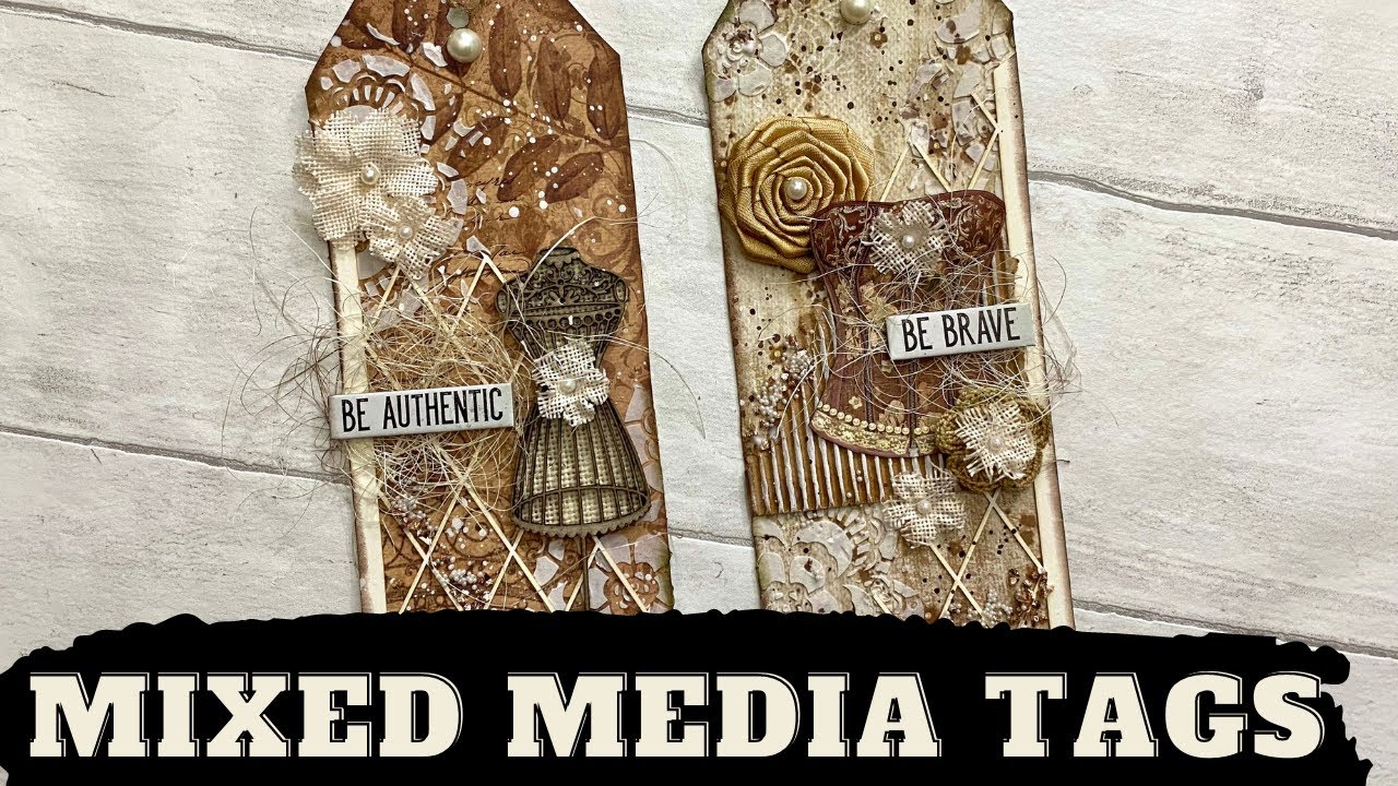 Mixed Media Tags - Vintage