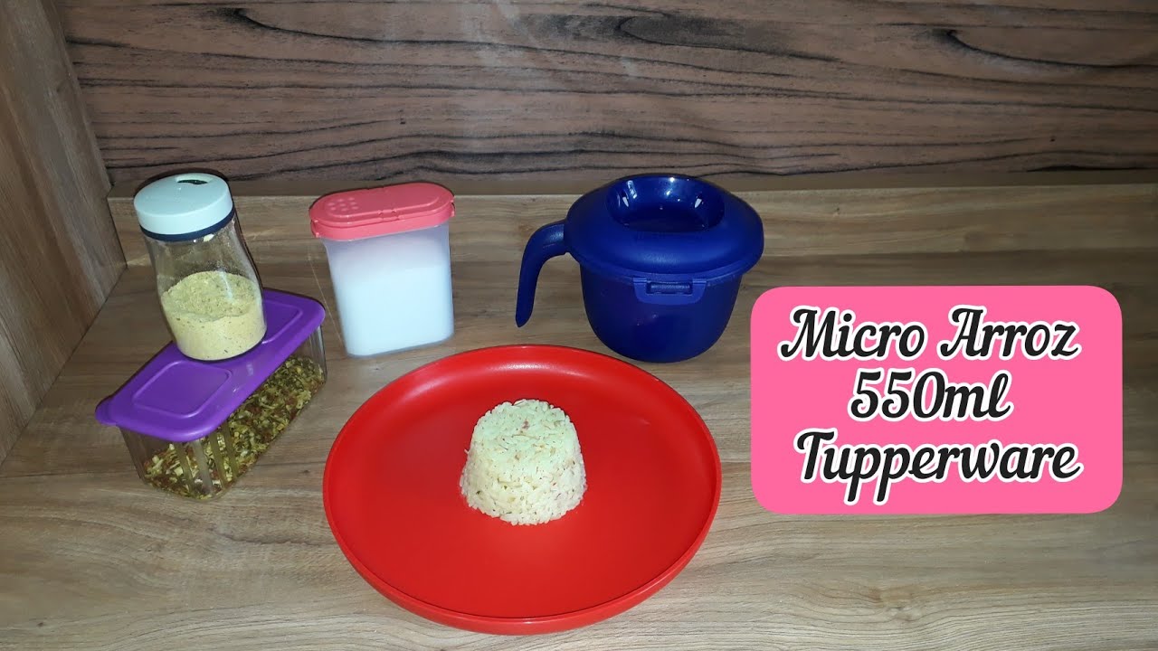 Arroz feito na Micro Arroz 550ml Tupperware