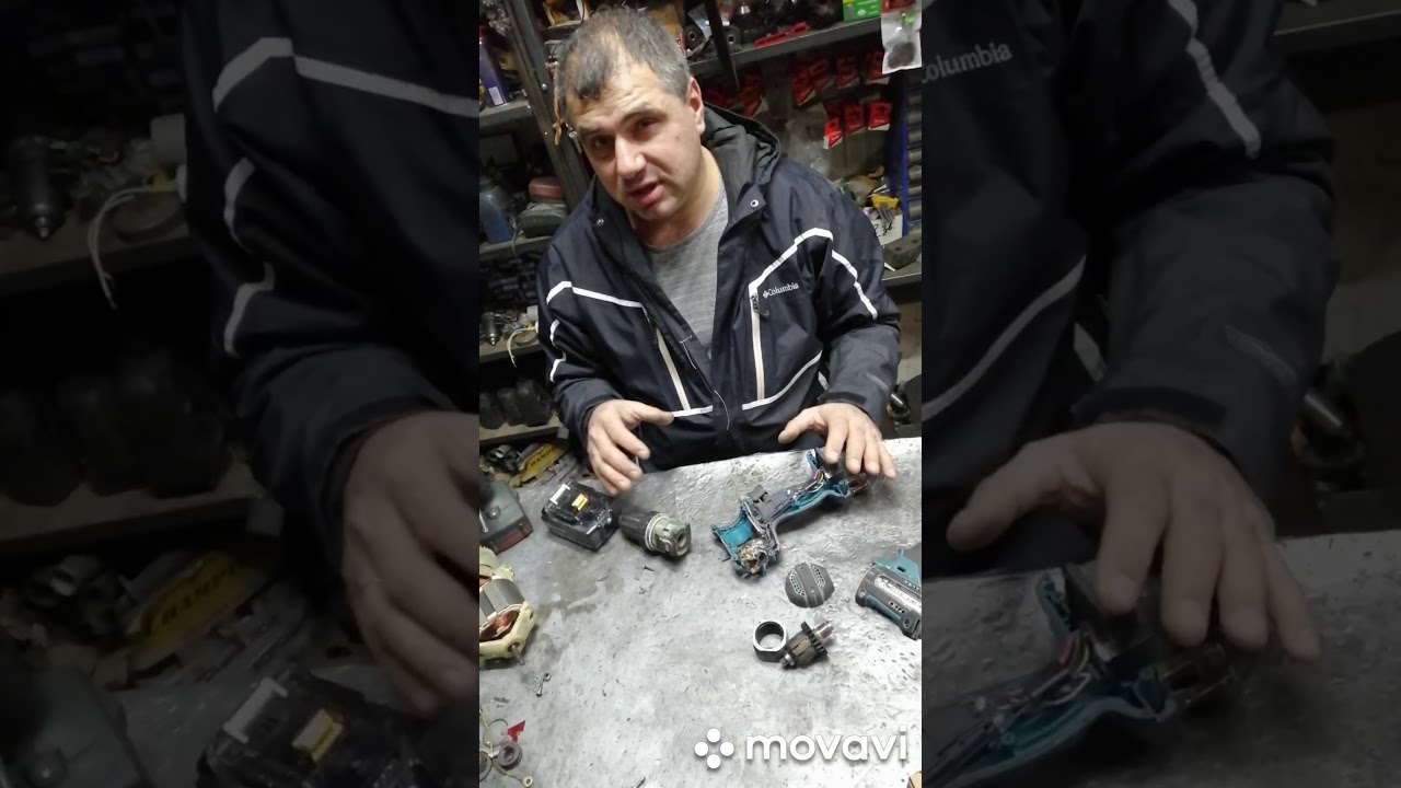 Makita DDF482, замена якоря.