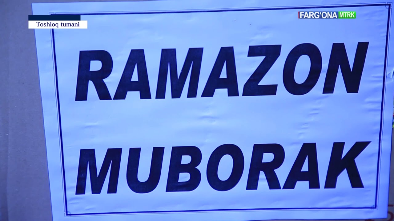 Muborak Ramazon oyi munosabati bilan Toshloq tumanida ham extiyojmandoilalarga.