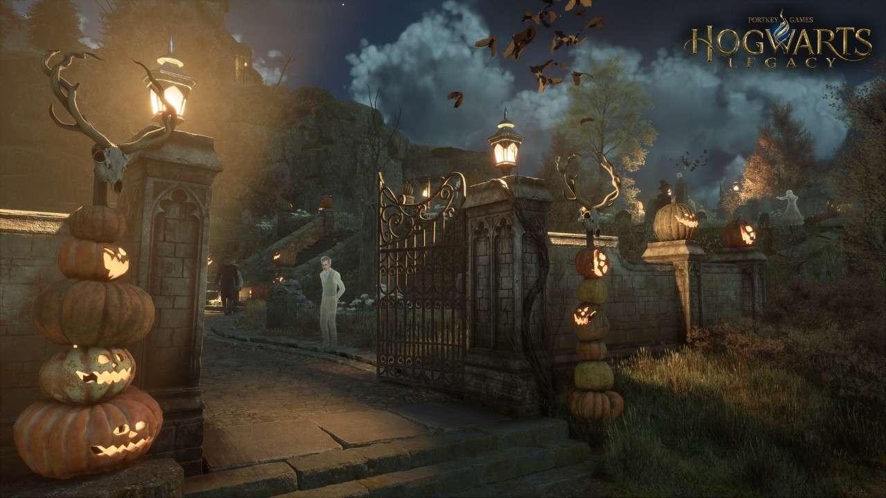 [4K] Relaxing Haunted Hogwarts Legacy Tour | Cinematic Ambience & Music