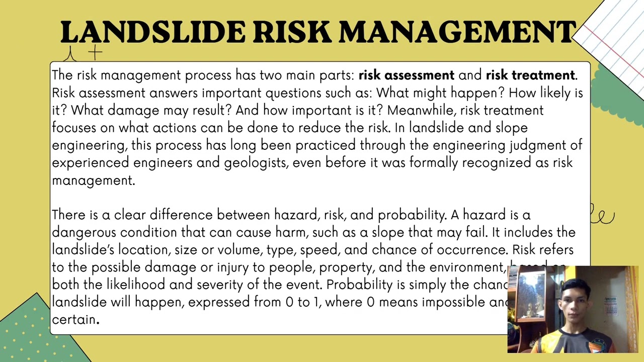 Landslide Risk Assessment and Mitigation by Group 11