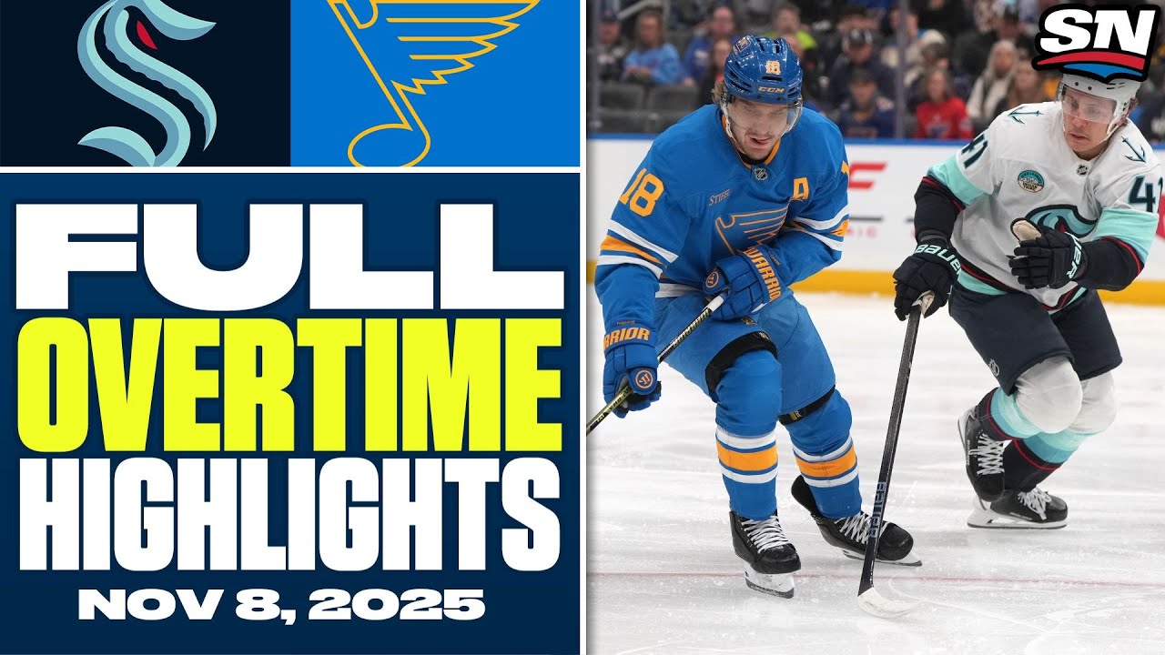 Seattle Kraken at St. Louis Blues | FULL Overtime Highlights - November 8, 2025