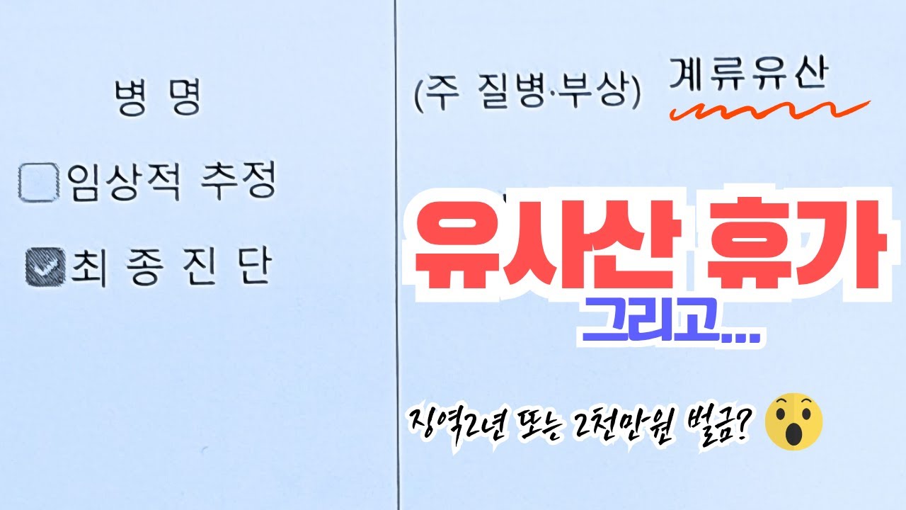 계류유산 그 후 벌어지는 일상의 변화 feat.유사산 휴가, 모성보호 ✨