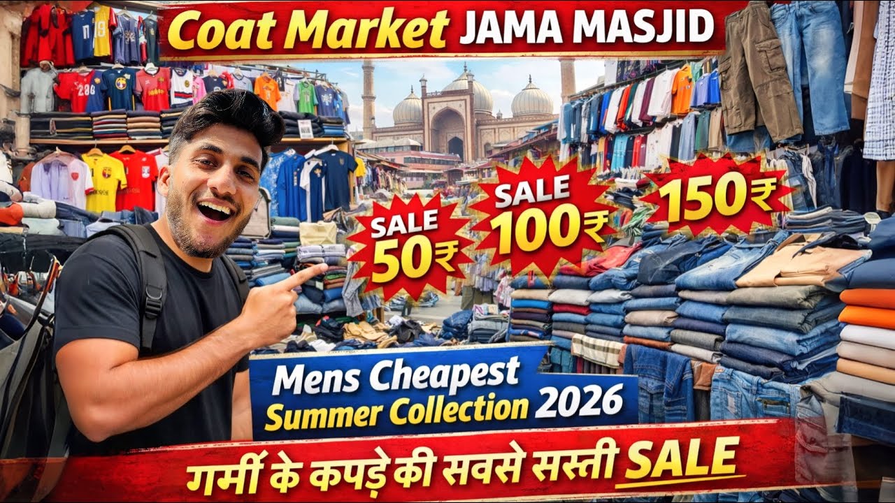COAT MARKET - Mens Summer Collection 2026🤯| Surplus Cloths Market | Cheapest Shopping Market Delhi