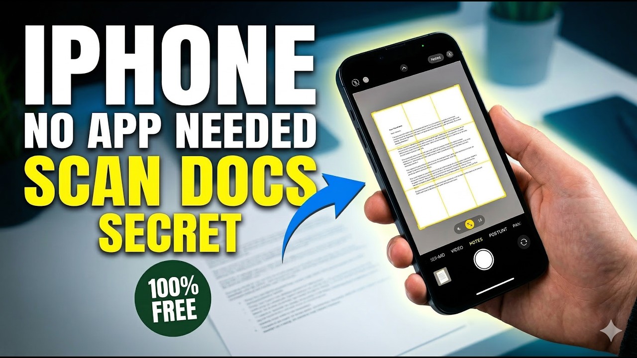 How to Scan Documents on iPhone - FREE & No App Needed!