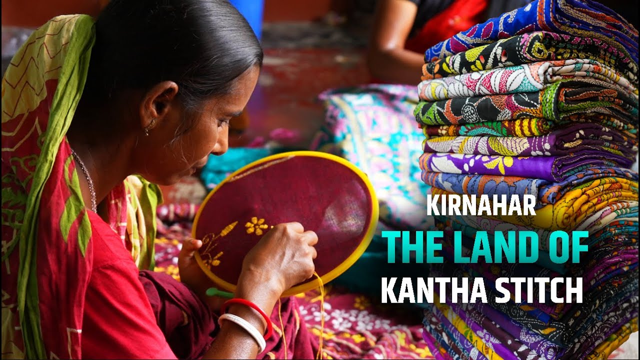 Kantha Stitch (কাঁথা স্টিচ) Saree, Dress Material, Bedsheets Manufacturer in Kirnahar, West Bengal