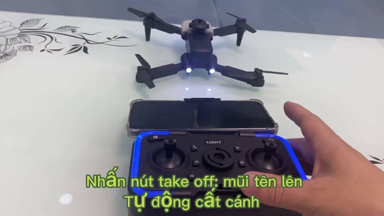 Dokimi: Flycam giá rẻ tập bay K102  pro cảm biến bụng, cảm biến va chạm, bay 360 độ