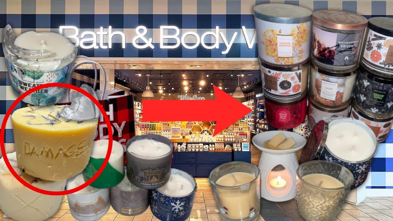 DUMPSTER DIVING AT BATH & BODY WORKS - FIX AND REUSE HUNDREDS OF CANDLES!!!