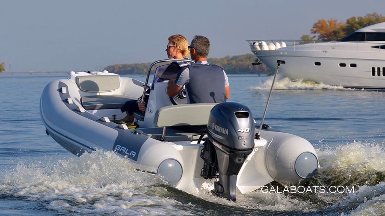 GALA ATLANTIS A360L - 12' Aluminium hull RIB performance presentation