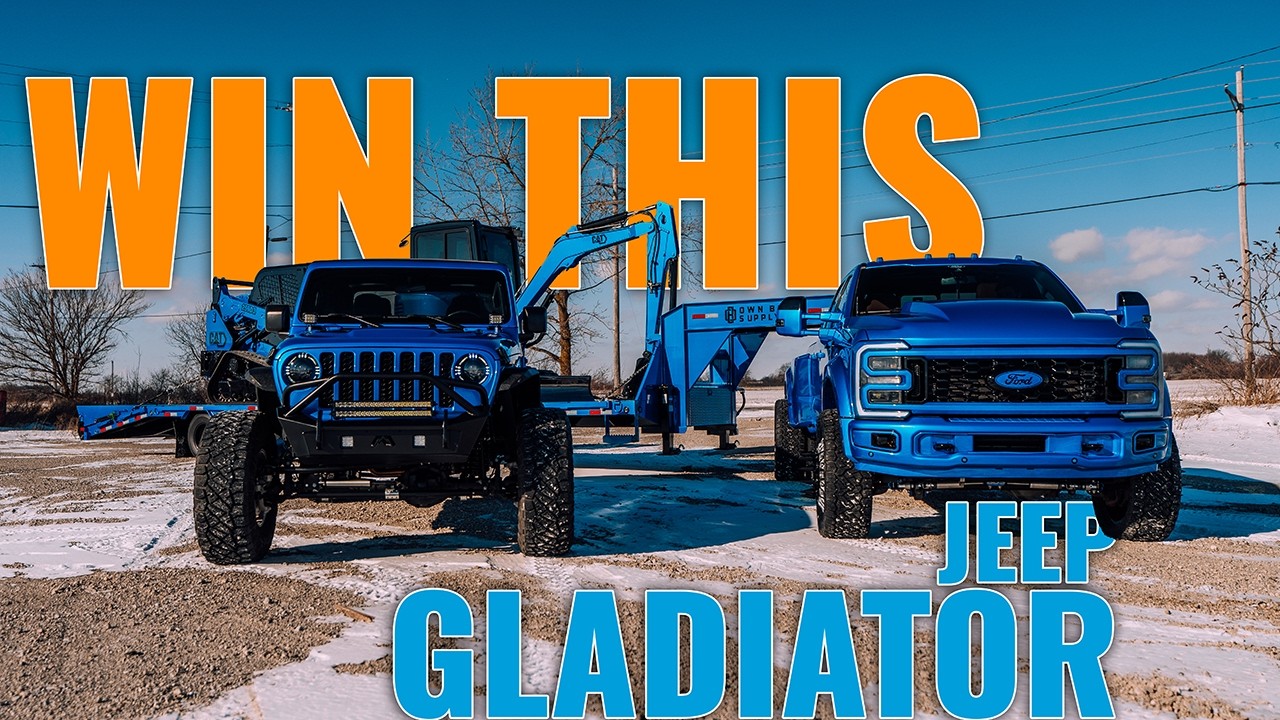 Мини-розыгрыш OB41 &mdash; Собранный Jeep Gladiator 2021 года | Глянцевый синий цвет Fire
