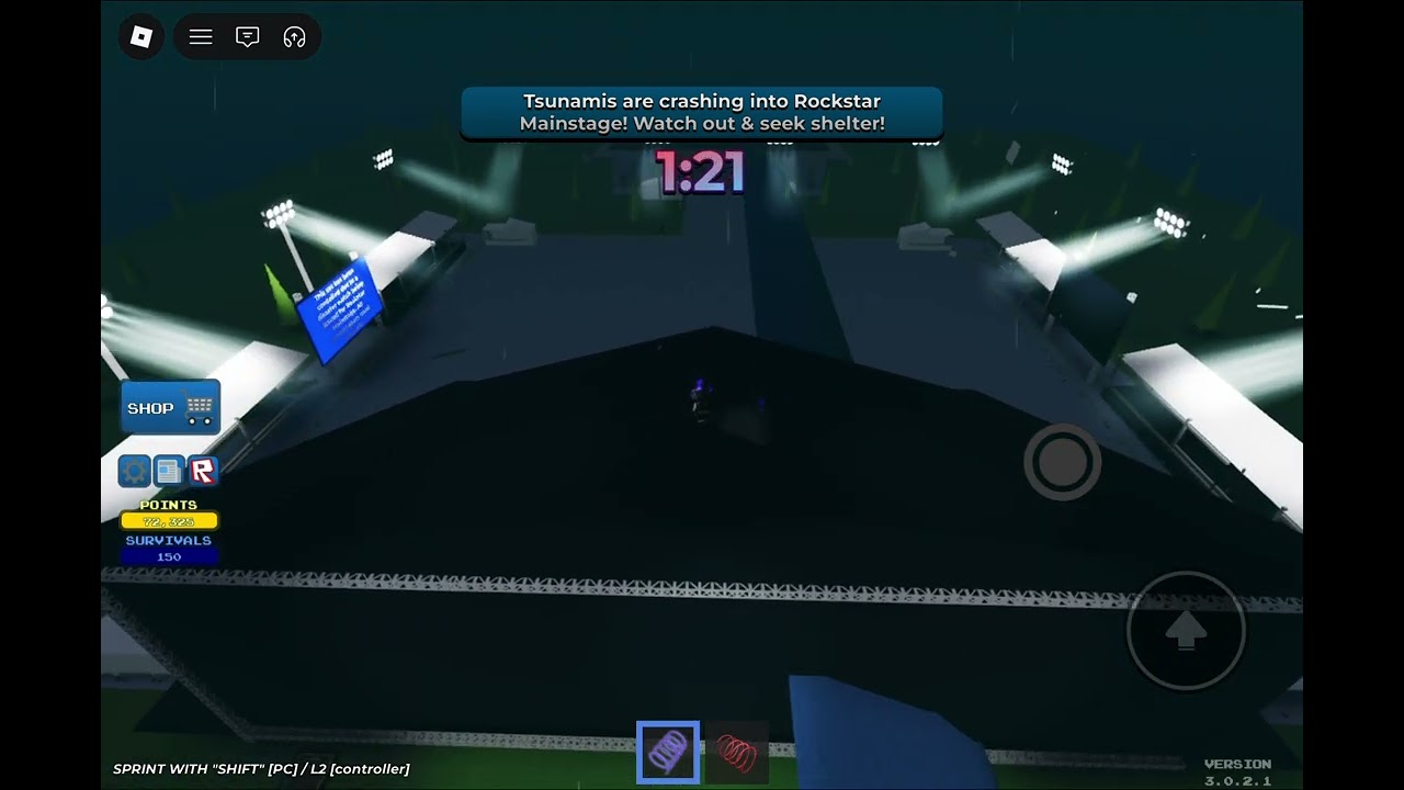 Roblox Disaster Warning Tsunami🌊
