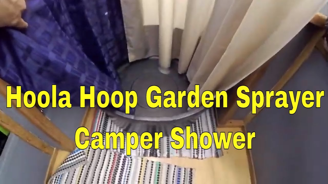 Hoola Hoop Shower for Truck Camper