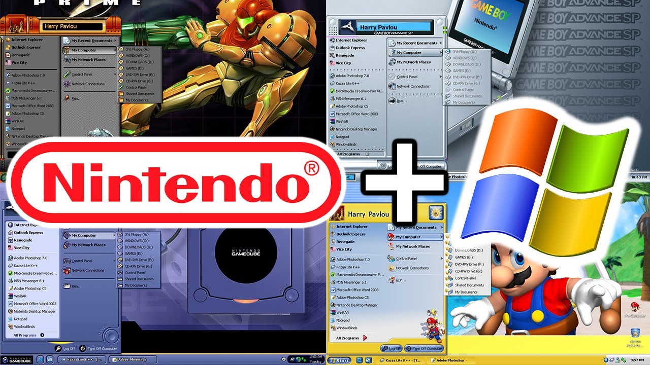 Nintendo Made Windows XP Themes... Let’s Explore Them!