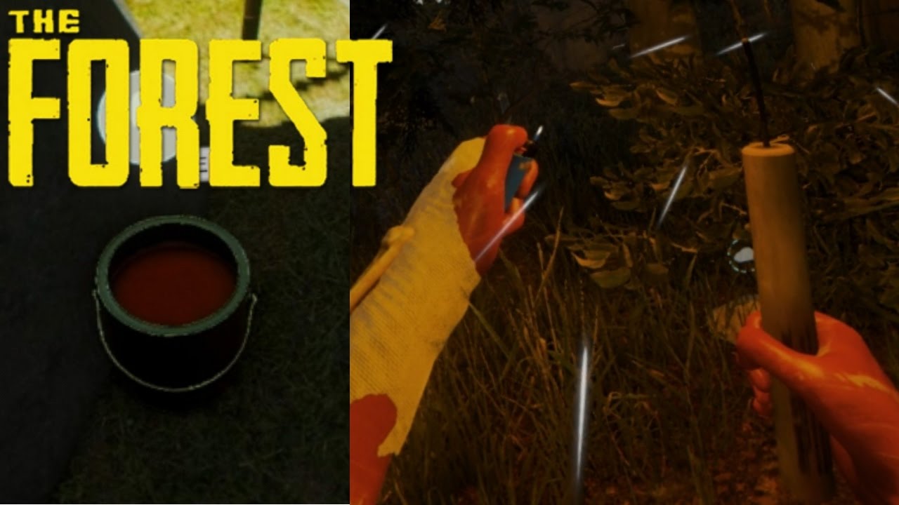 The Forest: DYANMITE + RED PAINT Location Gameplay! (SPECIAL ITEMS)