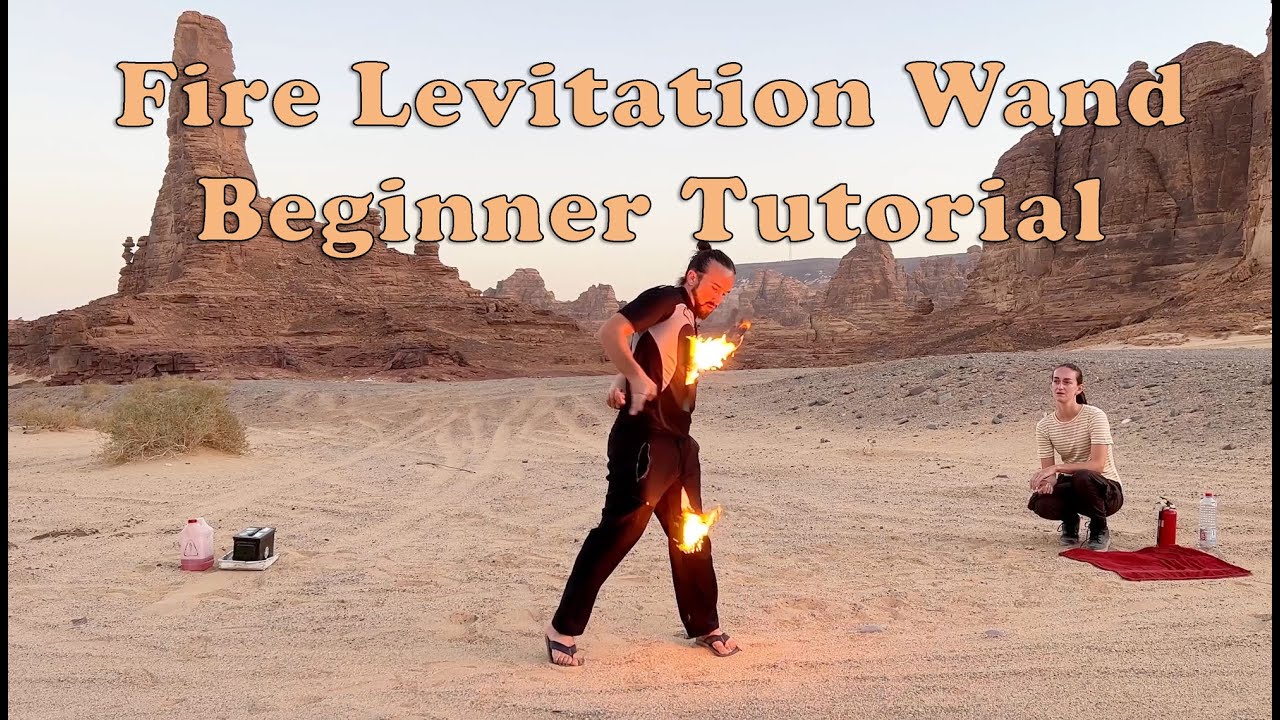 Levitation Wand Fire Spinning - Beginner Fire Levi Wand Tutorial!