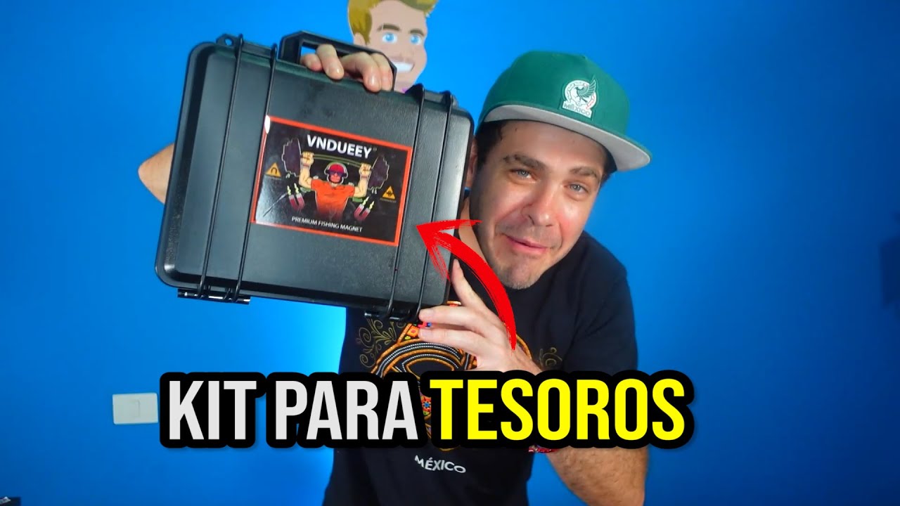 Kit con iman para sacar tesoros del agua