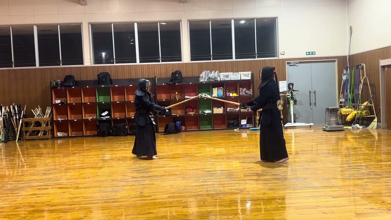櫻木會稽古　2026年2月9日　地稽古　館長先生vs加藤さん　#栃木　#真岡市　#剣道　#kendo   #剣道楽しい　#中年　#寒い　#続けること　#5010   #病院