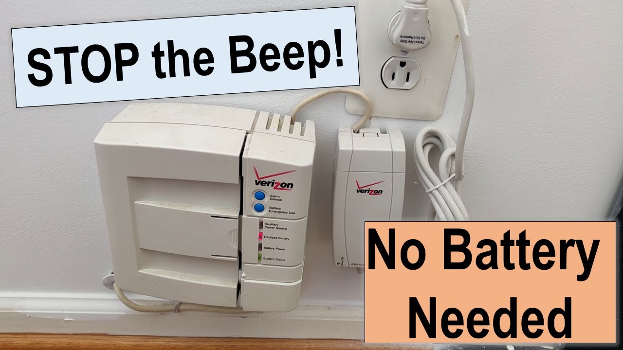 Permanently Stop Beep - Fios ONT Battery Backup Unit (Free!)