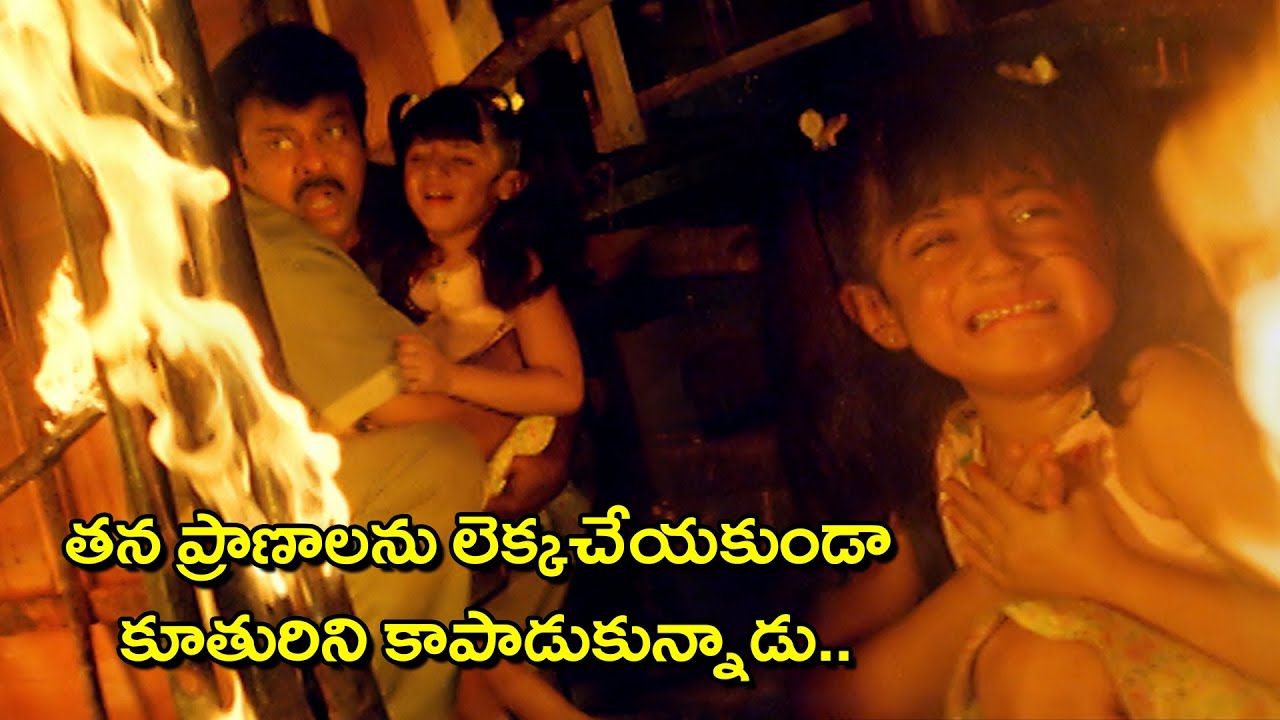 Daddy Telugu Movie Climax Scene | Chiranjeevi, Simran, Aishwarya, Kota SrinivasaRao, Rajendra Prasad