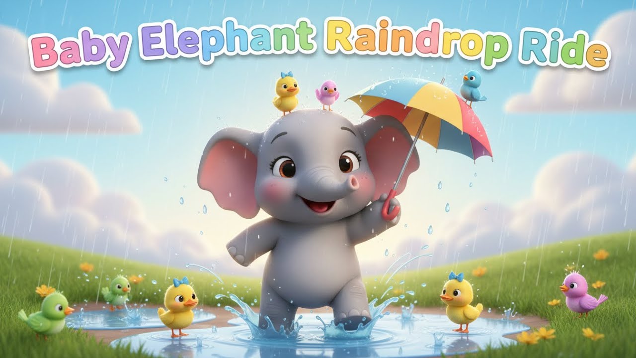 Baby Elephant Raindrop Ride – Nursery Rhyme, Toddler Learning, Animal Fun, and Playful  Adventure