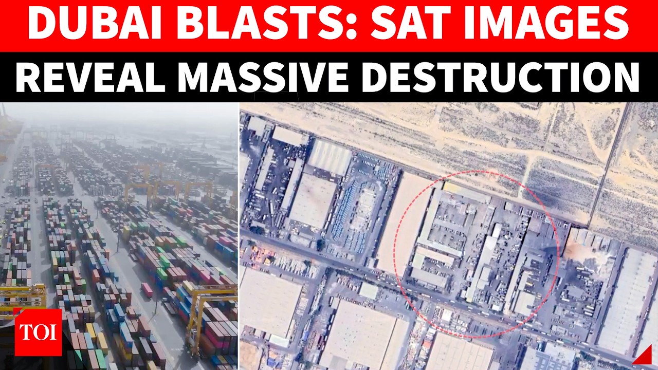 Iran Attacks UAE? 7 Explosions Rock Dubai; Sat Images Reveal Massive Destruction | WATCH