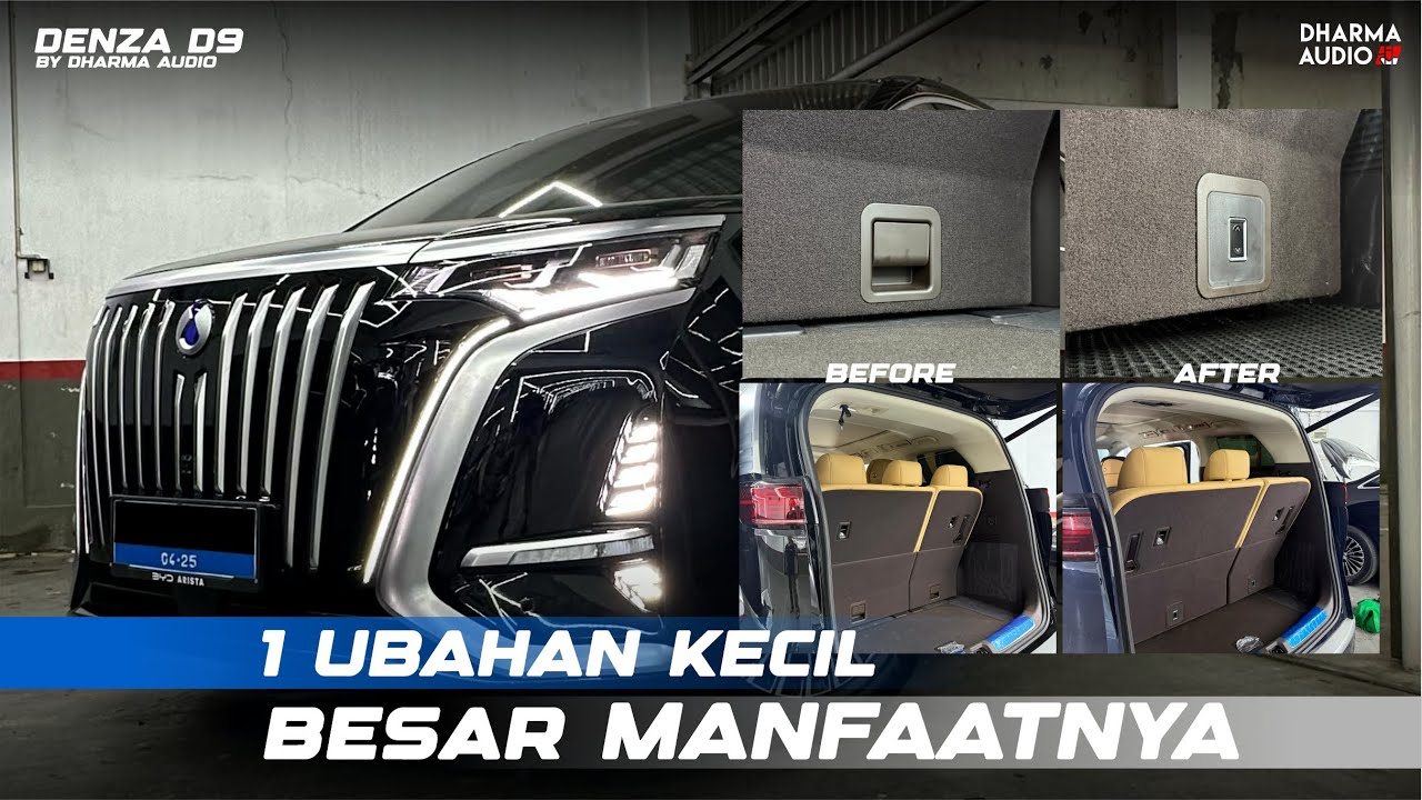 (PART 2) SOLUSI SEMPITNYA JOK BARIS KE-3 DENZA D9 - MODIFIKASI RETROFIT DENZA D9 PLUG & PLAY