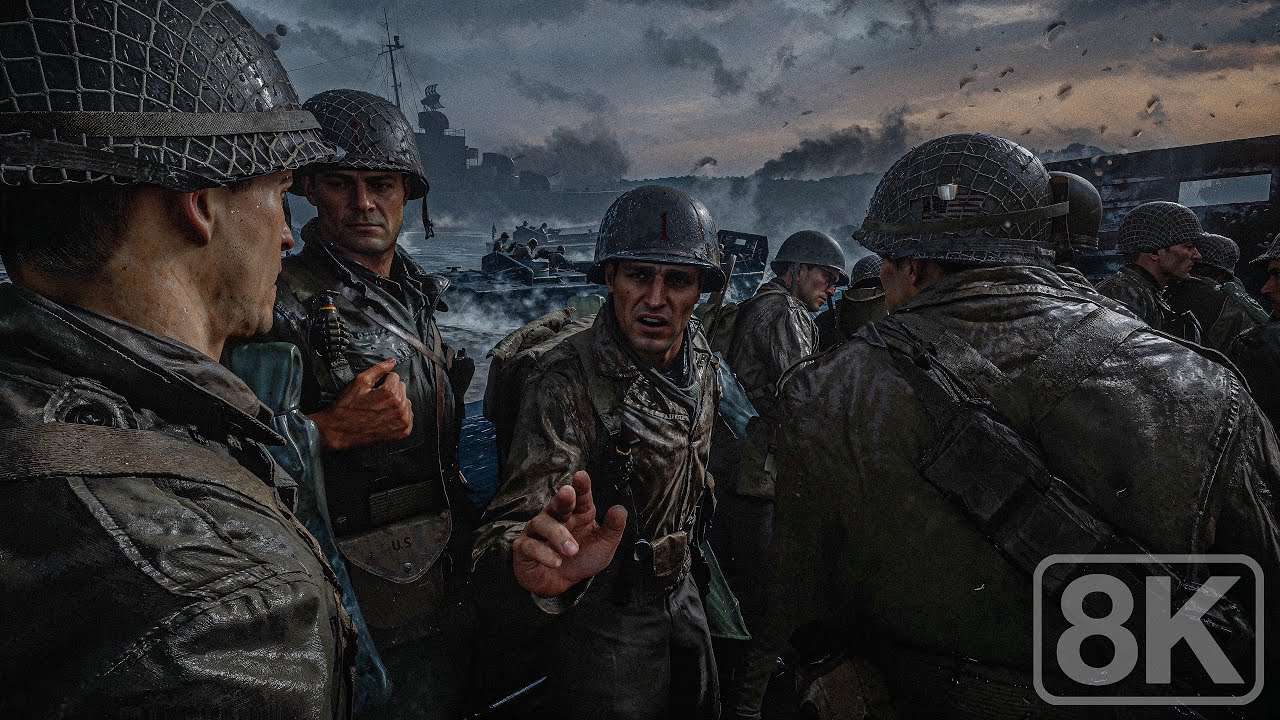 D-Day / Omaha Beach June 6 , 1944｜Operation Overlord｜Call of Duty WW2 - 8K HDR