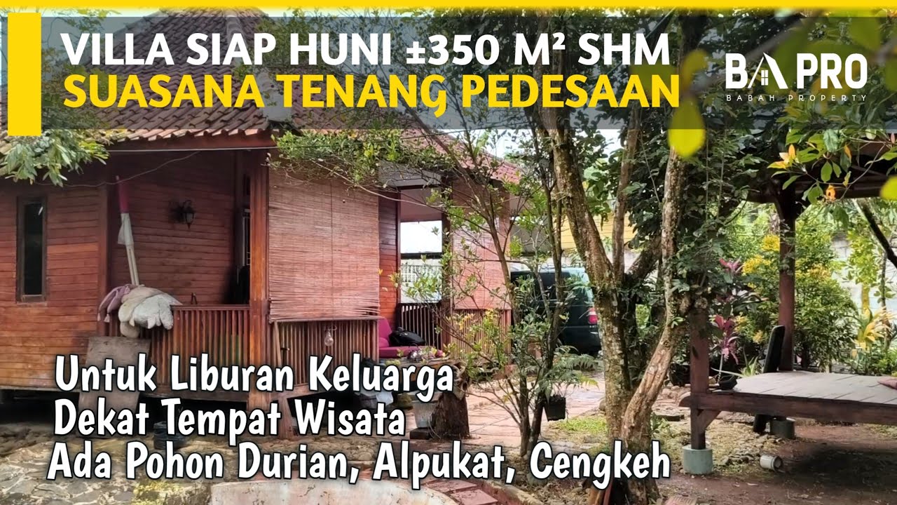 DIJUAL VILLA SIAP HUNI HALAMAN LUAS 350 M² SHM