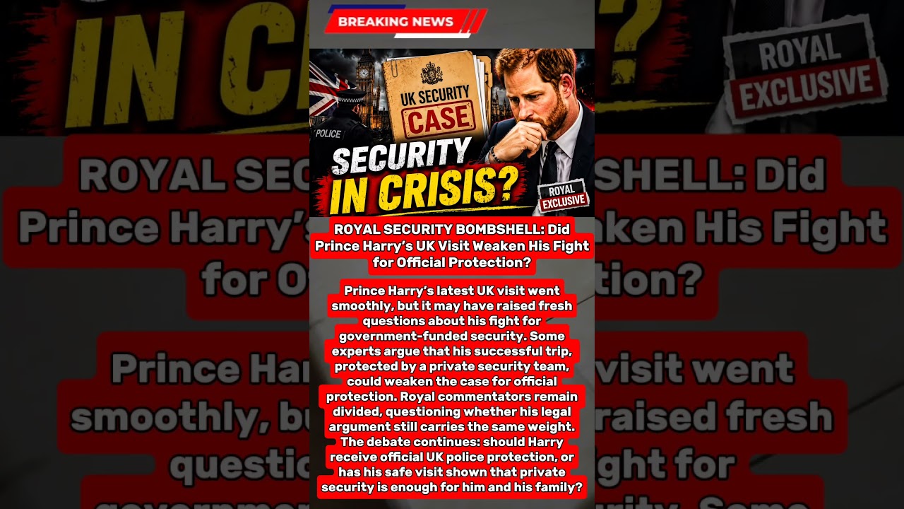 ROYAL BOMBSHELL: Harry&rsquo;s UK Security Fight Takes a Dramatic New Turn