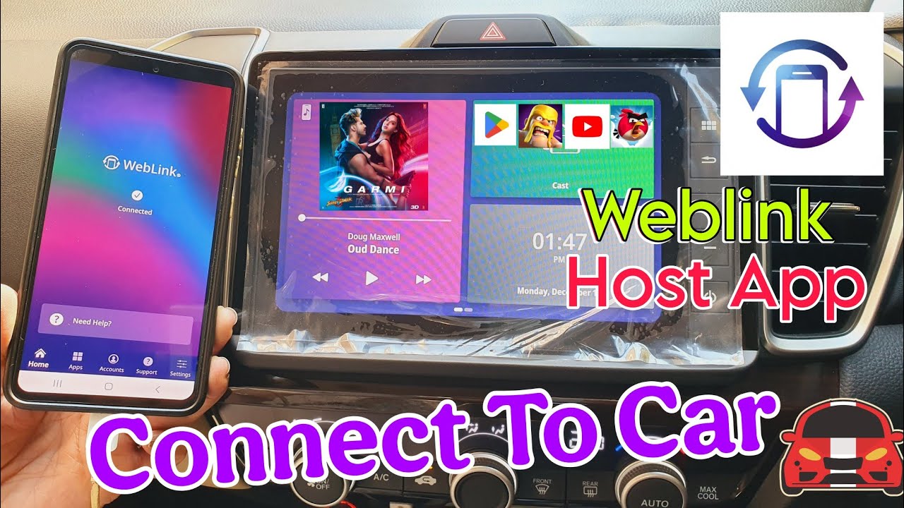 Weblink Host Connect To Car | Weblink Host App | How To Use Weblink Host |Phone Connect With Weblink