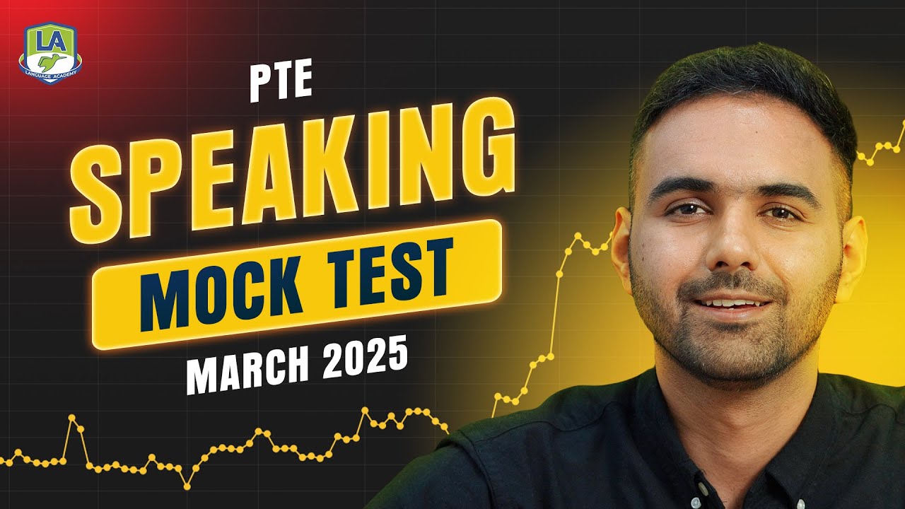PTE Speaking Mock Test with Answers | March 2025 | LA Language academy PTE NAATI IELTS