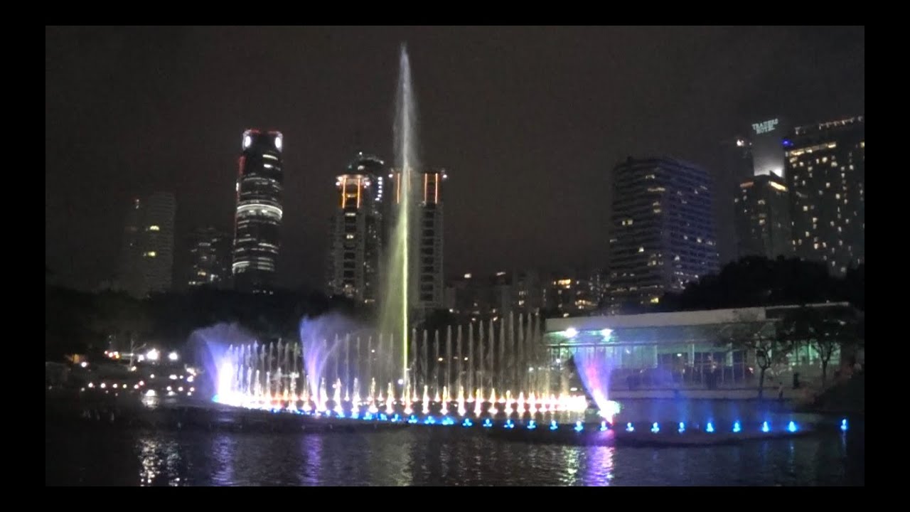 The Awesome Cool Water Fountain KLCC Malaysia theme song 1Malaysia