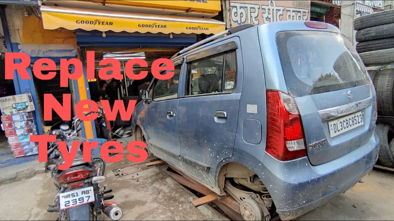 🚗 Install Apollo Best Tyres for WagonR  Size 145/80 R13 | Apollo Tyres | WagonR | In TIKONA PARK | 🚗