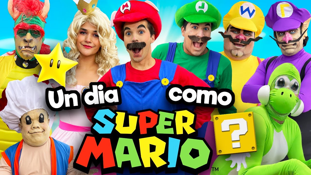 Un dia como los personajes de SUPER MARIO BROS !! / Memo Aponte
