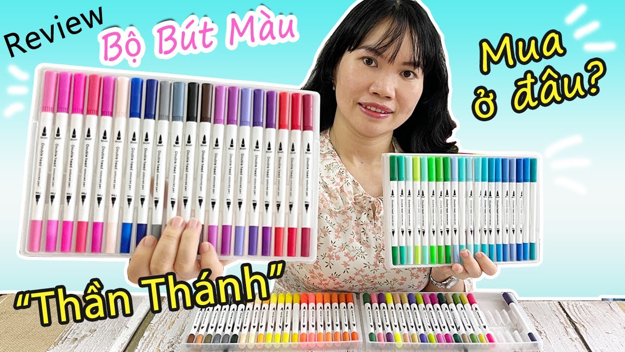 REVIEW BỘ BÚT MÀU hai đầu ngòi | Liam mua ở đâu và đã sử dụng bộ bút này bao lâu?| Liam Channel
