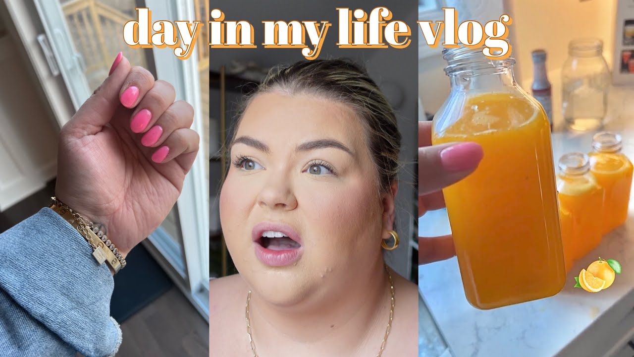 airport storytime, nails + making fresh juice | DAILY VLOG