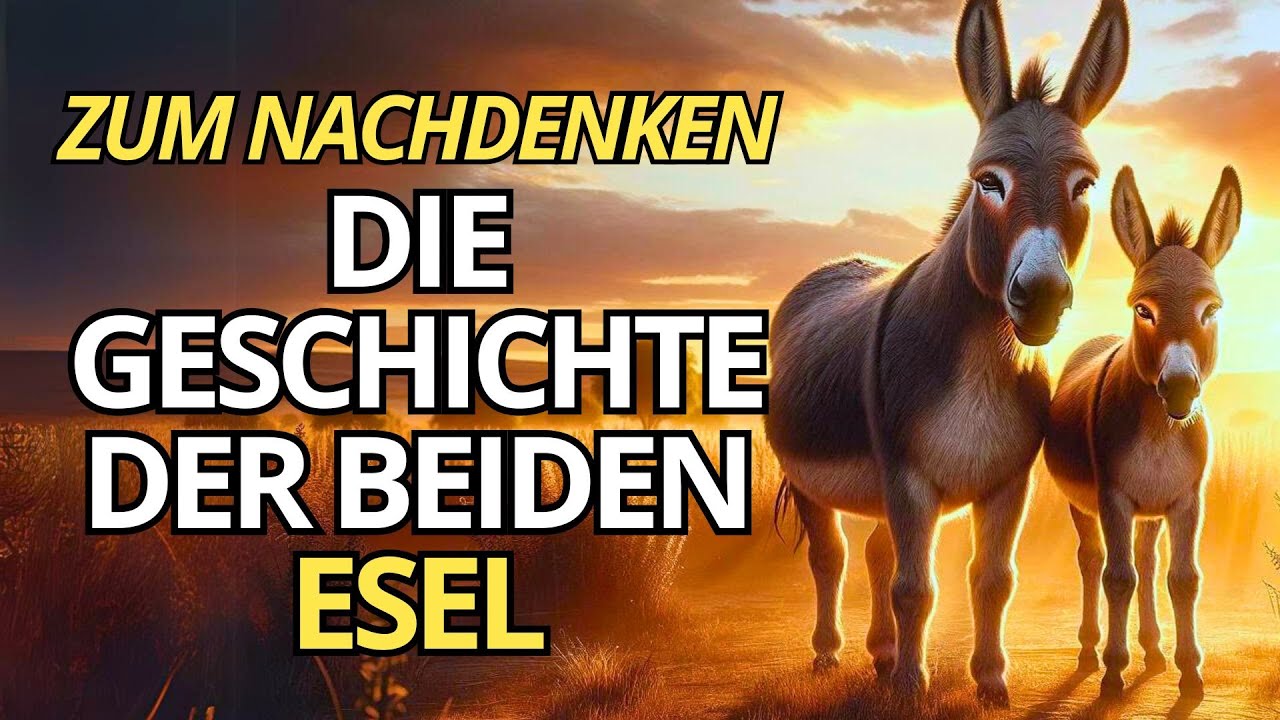 ZUM NACHDENKEN: DIE GESCHICHTE DER ZWEI ESEL [Geschichte zum Nachdenken]