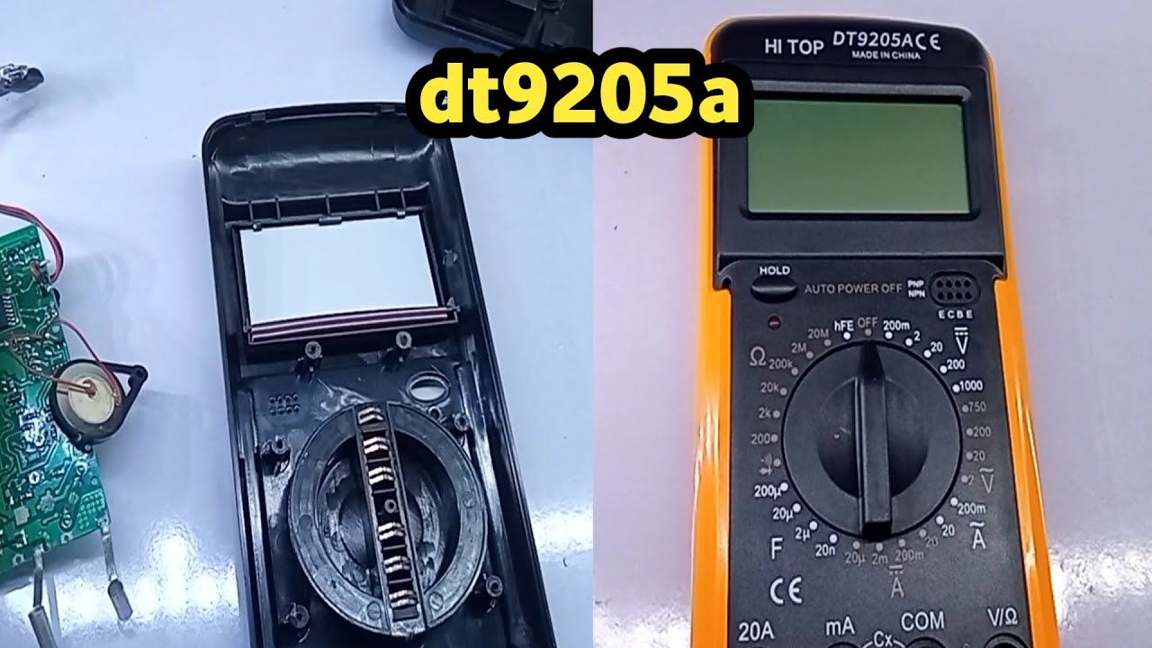 ترتيب ريش اكرة جهاز الافوميتر  DT9205A
