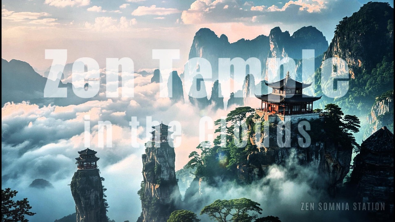 ☁️ Zen Temple in the Clouds | Deep Sleep & Meditation Ambient Music | Relaxing Soundscape