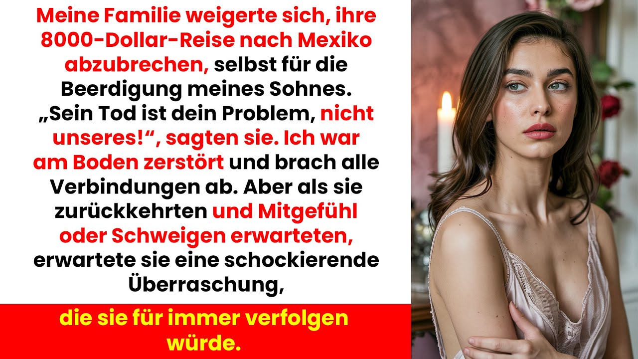 Meine Familie schwänzte die Beerdigung meines Sohnes – bei ihrer Rückkehr traf sie die Rache.
